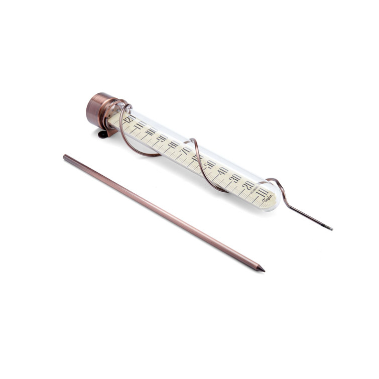 Taylor Precision Products, Heritage Collection Glass Rain Gauge, 5 Inch